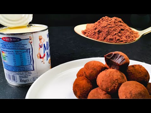 Kondensmilch und Kakao! Du wirst begeistert sein! Rezept in 5 Minuten.