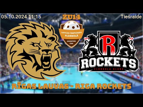 Florbols zēni U14. Rīgas Lauvas - FBK Rīga Rockets. Rīgā, 05.10.2024.