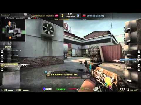 CS:GO CPH Wolves Rubino clutch vs Lounge gaming