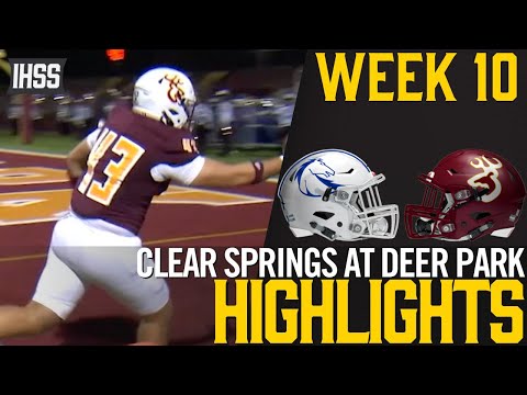Deer Park Secures Victory Against Clear Springs in Thrilling High School Football Matchup