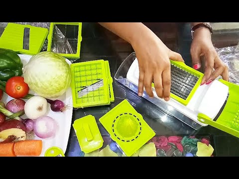 Demonstration of vegetable slicers
