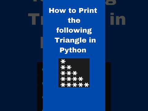 Pattern Printing in Python 🌟 #shorts #python #coding @LearnComputerWithRCS