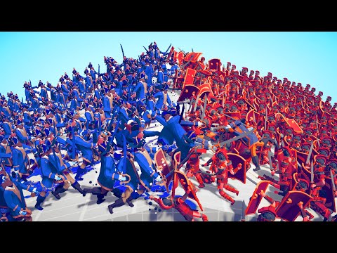 100x ACIENT ARMY ⚔️ vs 🏴‍☠️ 100x PIRATE ARMY / Totally Accurate Battle Simulator ( TABS )