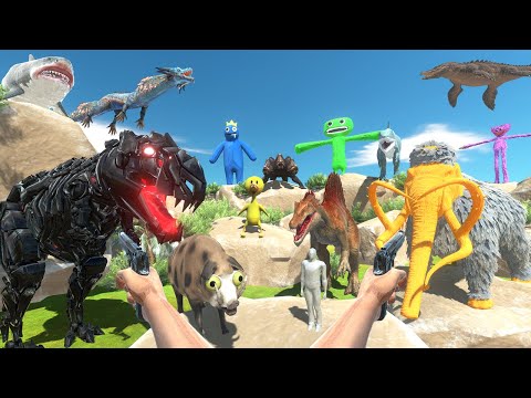 Rescues Boar & Hunting Indominus rex,Bloop,Dinosaurs,King Kong - Animal Revolt Battle Simulator