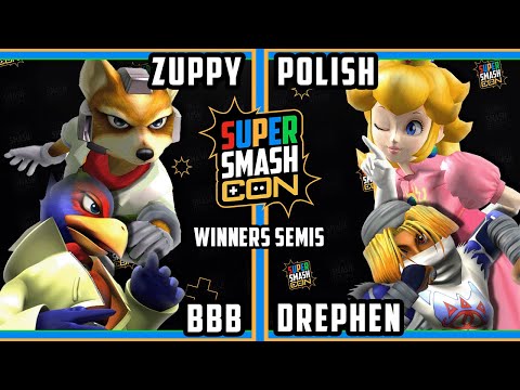 SSC 2022 Winners Semis - Zuppy & BBB Vs. Polish & Drephen - Smash Melee Tournament