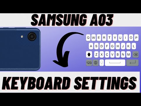 Samsung A03, A03 core Keyboard settings | Keyboard sound and vibration