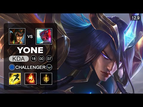 Yone vs Cassiopeia Mid - EUW Challenger - Patch 12.9 Season 12