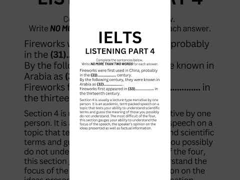IELTS Listening Practice Test 2024 - Section 4 #ieltsexam #ieltslistening #learnenglish