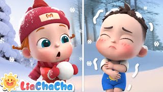 Weather Song ☀️☔️☁️❄️| EP158 | What to Wear Today? | How's the Weather | LiaChaCha Nursery Rhymes