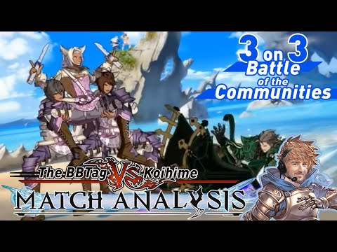 GBVS Match Analysis: Battle of the Communities - Team Blazblue Cross Tag vs. Team Koihime