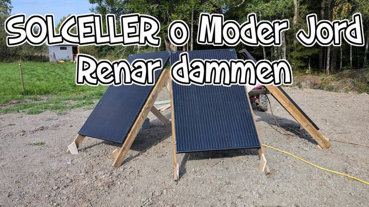 Dammen får reningsverk av moder jord och solceller