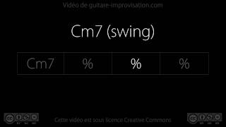 Video thumbnail of "Cm7 (Swing 130bpm) : Backing Track"