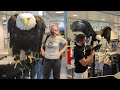 WATCH: Bald eagle goes through the TSA line at Charlotte airport #shorts