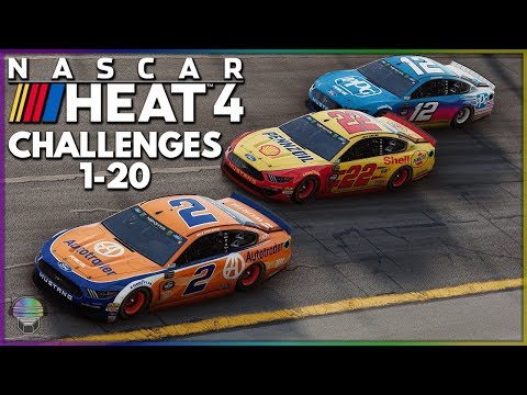 NASCAR Heat 4 Base Challenges! [1-20]