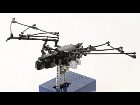 This LEGO Kinetic Sculpture Of A Bat Moves Like The Real Thing