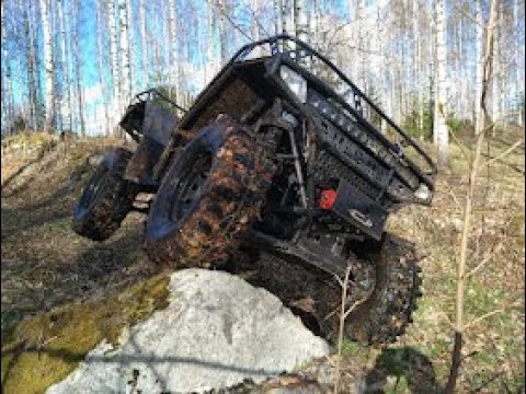 Homemade 4x4 monster atv quad building project.