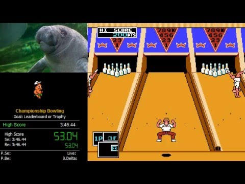 Championship Bowling NES Speedrun WR (3:33)