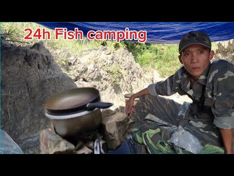 24 hours camping and fishing in the wild p2