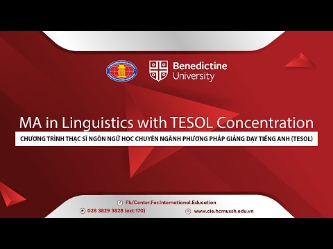 Mestrado em Linguística com Concentração TESOL |