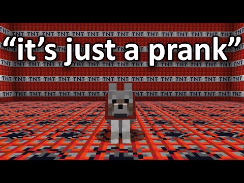 Minecraft but PRANKING goes TOO FAR