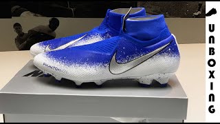 Nike Phantom VSN Elite DF FG Voetbalschoenen Donkerblauw Rood