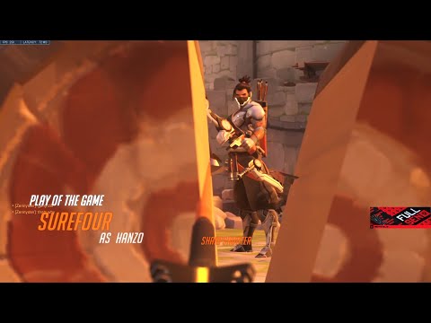 Surefour Hanzo gameplay - POTG! [ Overwatch 2 Beta ]
