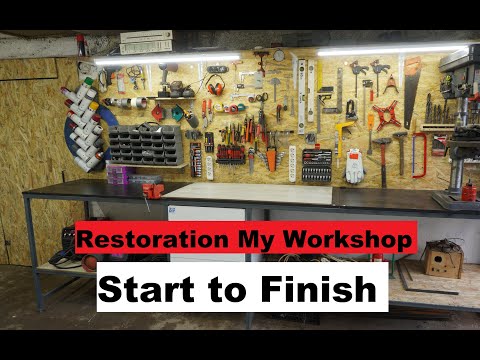 Renovation My Garage || Workshop Organization || Start to Finish || Full Video