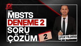 2025 MBSTS Türkiye Geneli Online Akademi Deneme Sınavı Soru Çözümleri 