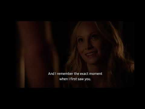 The Vampire Diaries-7x03 Stefan and Caroline talk about Valerie/the first time they met