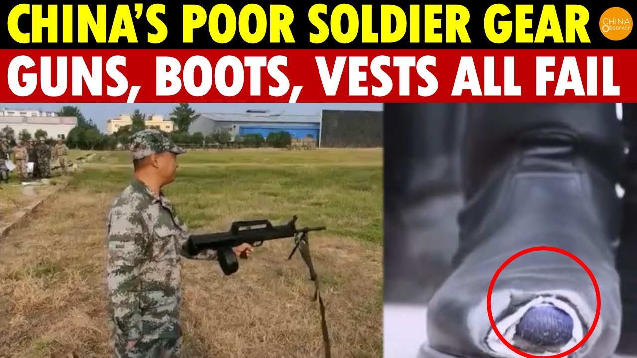 China’s Soldier Gear Disaster: Guns Break After 3,000 Shots, Boots Peel, Bulletproof Vests Fail