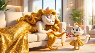 💇🏻‍♀️Mischievous Little Cat Cut Mom’s Hair 😭✂️✂️ And Then Created A New Style 😭 #aicat #aicatstory