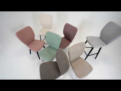 Обеденный стул Чинзано (Бежевый Т170/ноги белые) в Перми - видео 7