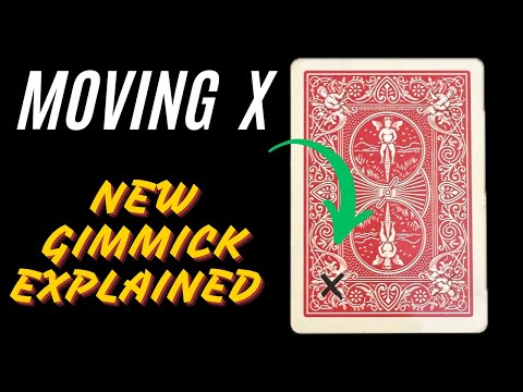 MOVING X | New Gimmick | Card Trick Explained #magic #tricks #tutorial #foryou #magictricks
