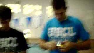 Me and Chase Battlin in the pool