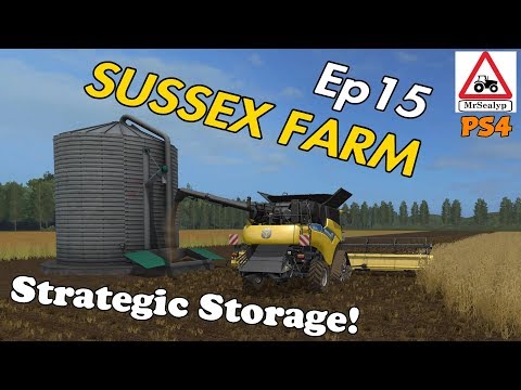 SUSSEX FARM, Ep 15 (Strategic Storage). Farming Simulator 17 PS4, Let's Play.
