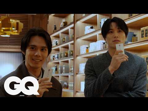 鈴木伸之と細田佳央太が選ぶお互いの香りとは？ | GQ Goes Shopping | GQ JAPAN & L'ARTISAN PARFUMEUR