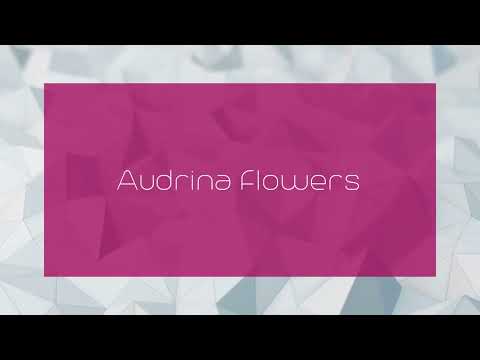 Audrina Flowers - appearance