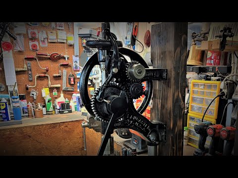 Vintage Tool - Blacksmith Post Drill - How It Works