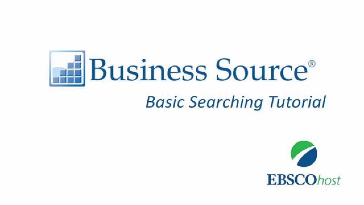 Business Source - Basic Searching on EBSCOhost