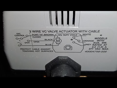3 wire vc valve actuator with cable 6sec.6va vavle  200-240vac 50/60 hz