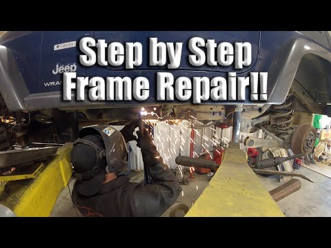 Step By Step Jeep Frame Repair (Sorta)