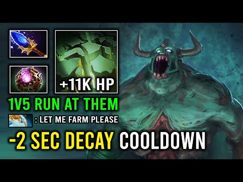 WTF  2 Second Decay Cooldown 11K HP Giant Zombie Undying | NEW Offlane Guide Dota 2