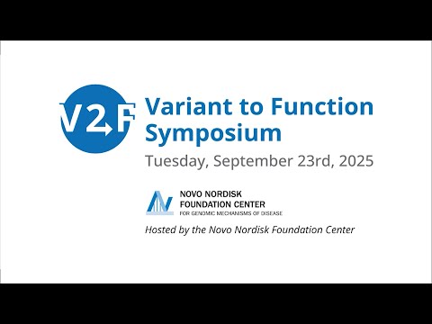 Variant to Function (V2F) Symposium: Keynote - Robert Plenge (2025)