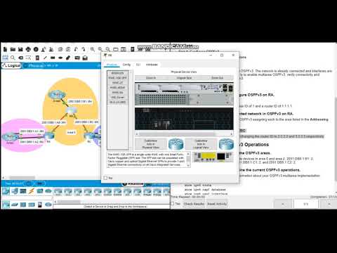 Packet tracer 9.2.2.7 - Configuring multiarea OSPFv3