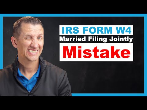 IRS Form W4 Married Filing Jointly MISTAKE