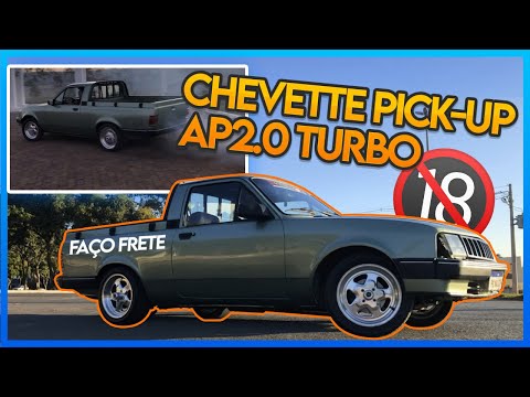NO MEI DE RUA 🔞 CHEVETTE PICKUP COM MOTOR AP 2.0 TURBO