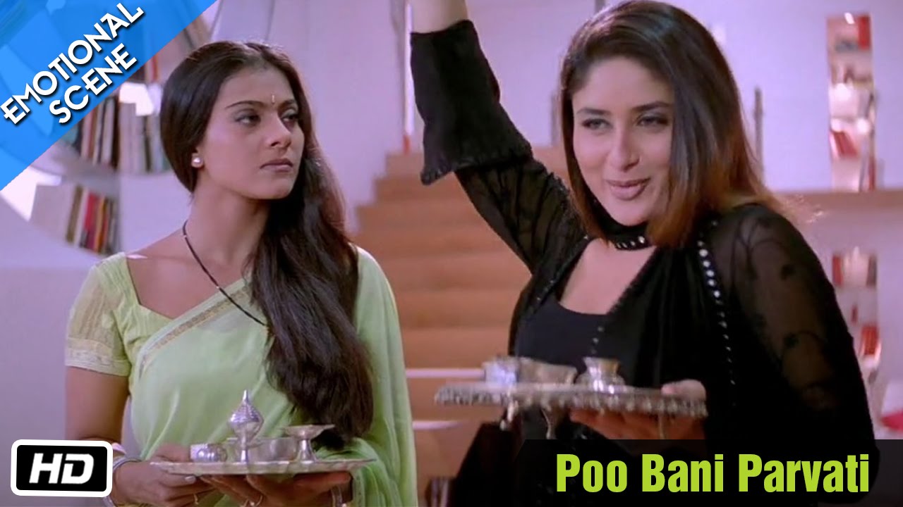 Poo Bani Parvati - Emotional Scene - Kabhi Khushi Kabhie Gham - Kajol, Shahrukh Khan