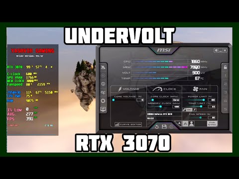 How to undervolt RTX 3070 for more FPS & lower GPU temps