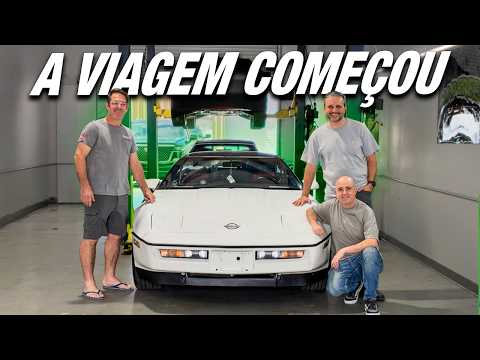Comprei um Corvette abandonado em leilão e vou cruzar os Estados Unidos com ele