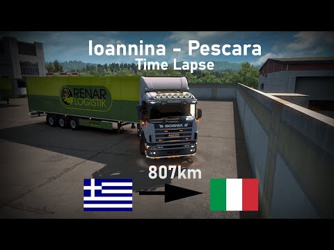 ETS 2 | ProMods 2.51 | Ioannina [GR] -Pescara [I] Time Lapse
